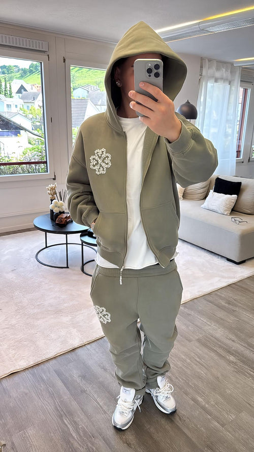KHAKI CROSS TRACKSUIT